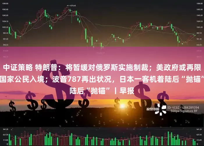 中证策略 特朗普：将暂缓对俄罗斯实施制裁；美政府或再限制36个国家公民入境；波音787再出状况，日本一客机着陆后“抛锚”丨早报