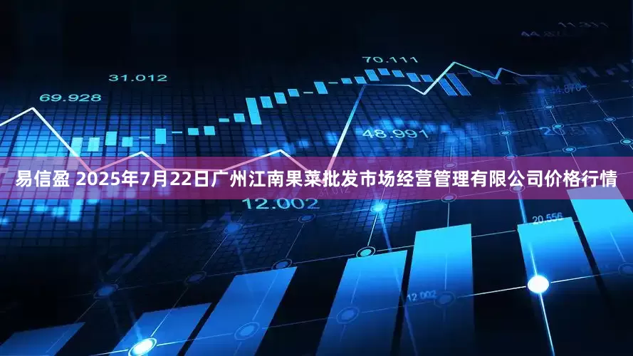 易信盈 2025年7月22日广州江南果菜批发市场经营管理有限公司价格行情