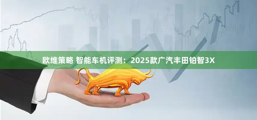欧维策略 智能车机评测：2025款广汽丰田铂智3X