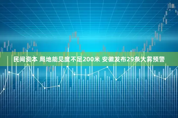 民间资本 局地能见度不足200米 安徽发布29条大雾预警